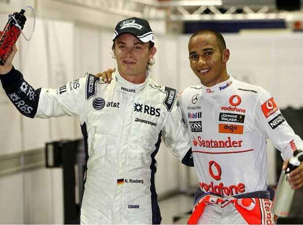 Nico Rosberg und Lewis Hamilton