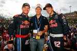 Red-Bull-Piloten: Brian Vickers, Sebastian Vettel und Scott Speed