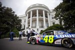 2009: Jimmie Johnson mit US-Präsident Barack Obama im Weißen Haus 