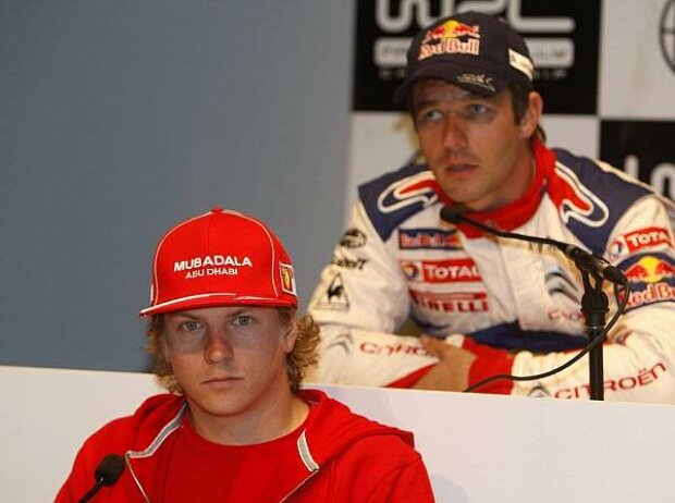 Titel-Bild zur News: Sébastien Loeb, Kimi Räikkönen