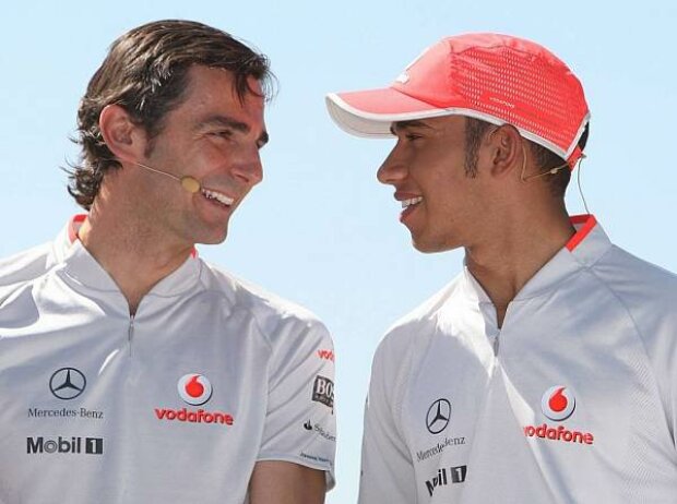 Titel-Bild zur News: Lewis Hamilton, Pedro de la Rosa