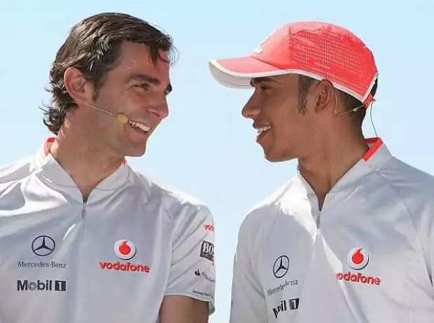 Lewis Hamilton, Pedro de la Rosa Titel-Bild zur News: Lewis Hamilton, Pedro de la Rosa