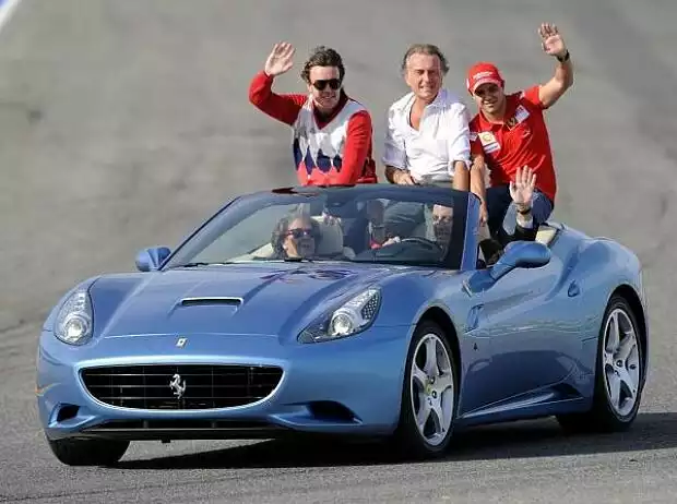 Fernando Alonso, Luca di Montezemolo und Felipe Massa Titel-Bild zur News: Fernando Alonso, Luca di Montezemolo und Felipe Massa