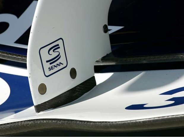 Senna-Logo am Williams-Boliden