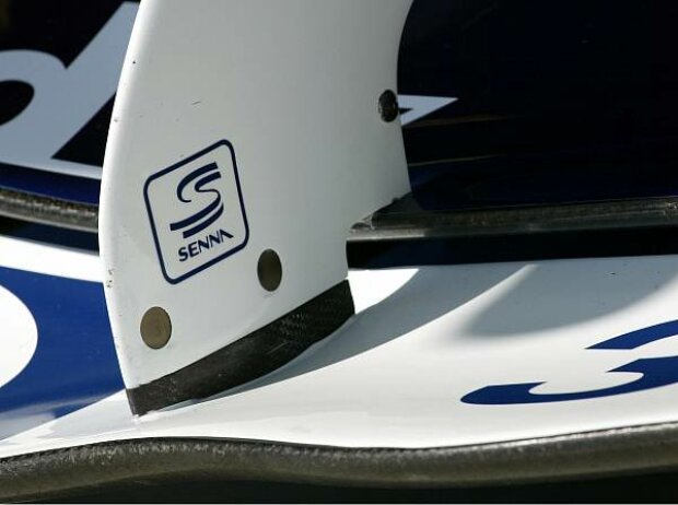 Senna-Logo am Williams-Boliden Senna-Logo am Williams-Boliden