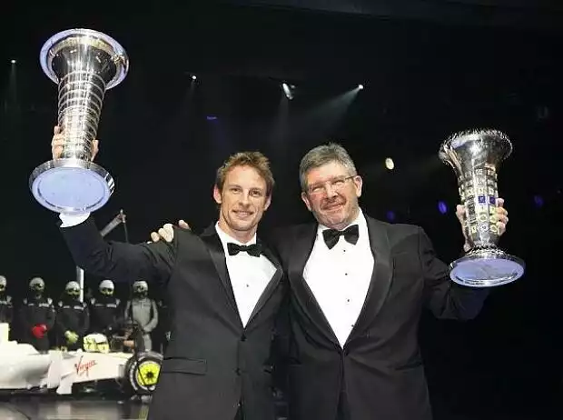 Jenson Button, Ross Brawn (Teamchef) Titel-Bild zur News: Jenson Button, Ross Brawn (Teamchef)