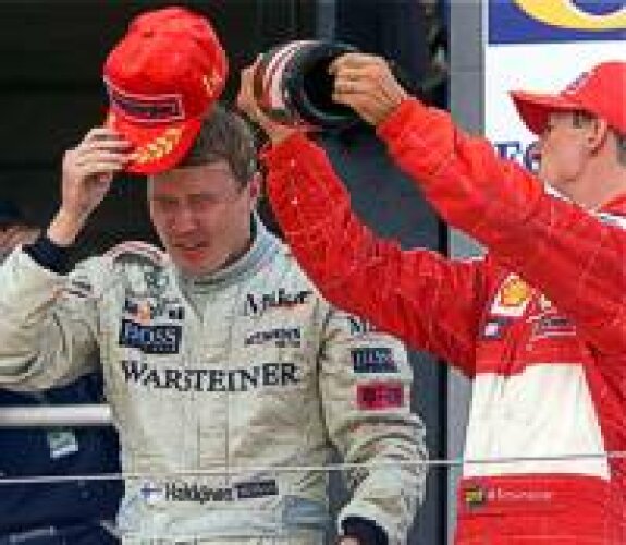 Titel-Bild zur News: Häkkinen und Schumacher