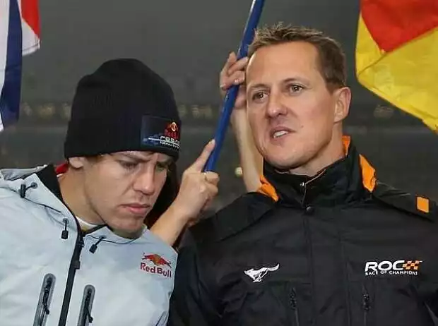 Titel-Bild zur News: Sebastian Vettel und Michael Schumacher