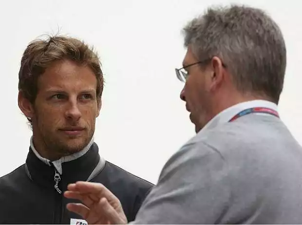 Titel-Bild zur News: Jenson Button und Ross Brawn