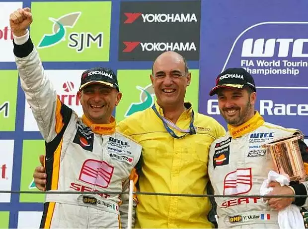 Gabriele Tarquini, Jaime Puig und Yvan Muller Titel-Bild zur News: Gabriele Tarquini, Jaime Puig und Yvan Muller