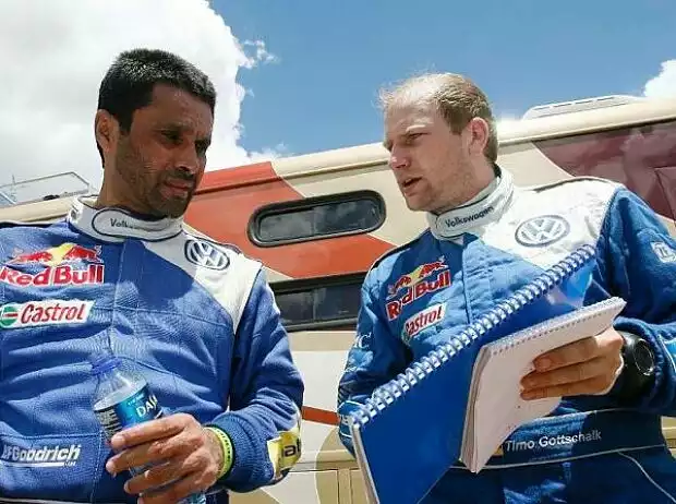Nasser Al-Attiyah, Timo Gottschalk Titel-Bild zur News: Nasser Al-Attiyah, Timo Gottschalk