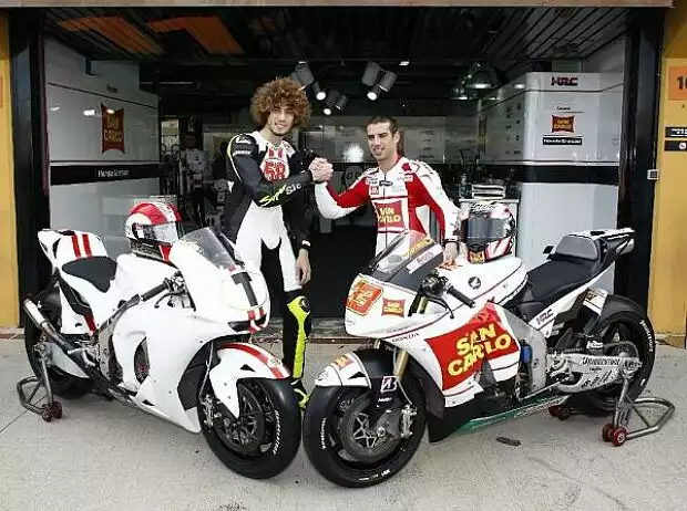 Marco Simoncelli, Marco Melandri Titel-Bild zur News: Marco Simoncelli, Marco Melandri