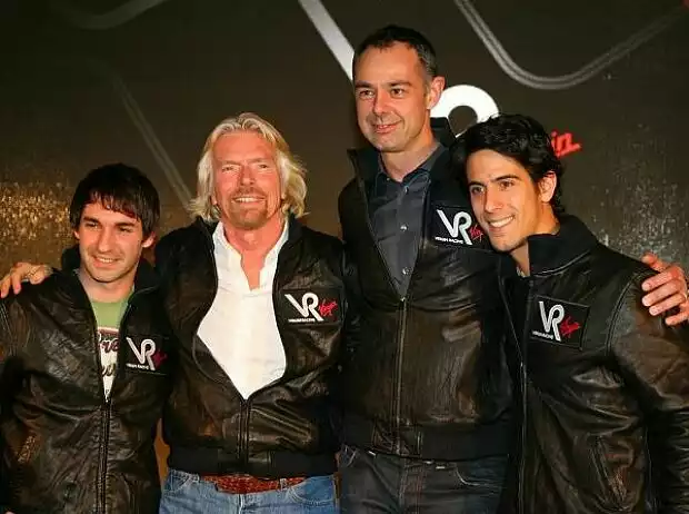 Timo Glock, Richard Branson, Nick Wirth, Lucas di Grassi Titel-Bild zur News: Timo Glock, Richard Branson, Nick Wirth, Lucas di Grassi