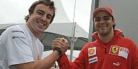 Bild zum Inhalt: Ferrari: Alonso kurz vor seinem Debüt in rot