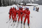 Felipe Massa, Fernando Alonso und Giancarlo Fisichella (Ferrari) 