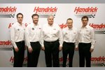 Jimmie Johnson, Dale Earnhardt Jun., Rick Hendrick,  Mark Martin und Jeff Gordon