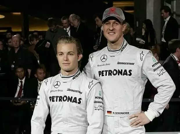 Titel-Bild zur News: Michael Schumacher, Nico Rosberg