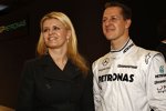 Michael Schumacher (Mercedes) mit Ehefrau Corinna