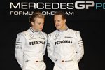 Nico Rosberg (Mercedes) und Michael Schumacher (Mercedes) 