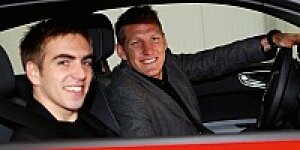 Stars des FC Bayern testen den neuen Audi A1
