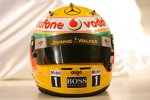 Der Helm von  Lewis Hamilton (McLaren) 