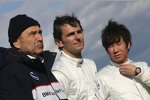 Kamui Kobayashi (Sauber) Pedro de la Rosa (Sauber) Peter Sauber (Ex-Formel-1-Teamchef) 