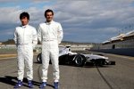 Kamui Kobayashi (Sauber), Pedro de la Rosa (Sauber) 