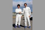 Kamui Kobayashi (Sauber), Pedro de la Rosa (Sauber) 