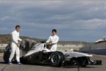 Kamui Kobayashi (Sauber), Pedro de la Rosa (Sauber) 