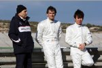 Peter Sauber (Teamchef), Kamui Kobayashi (Sauber), Pedro de la Rosa (Sauber)