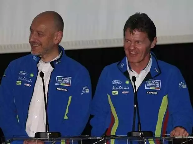 Titel-Bild zur News: Gerard Quinn (Ford-Sportchef), Malcolm Wilson