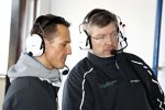 Michael Schumacher und Ross Brawn (Teamchef)(Mercedes) 