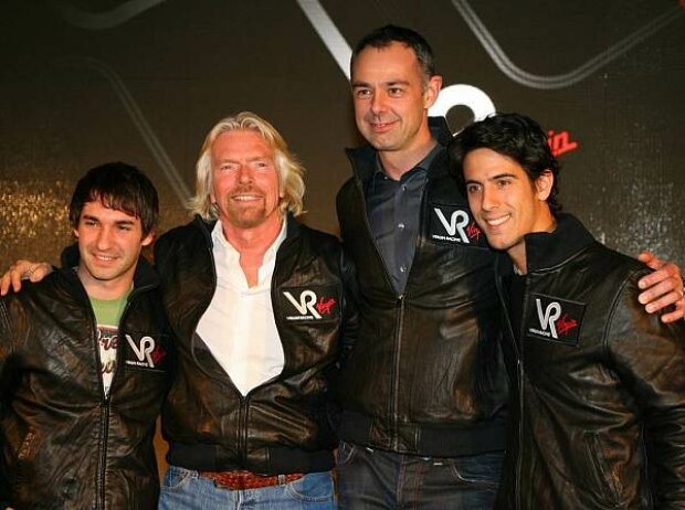 Timo Glock, Richard Branson, Nick Wirth, Lucas di Grassi