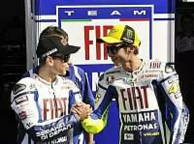 Titel-Bild zur News: Valentino Rossi und Jorge Lorenzo