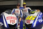 Jorge Lorenzo und Valentino Rossi (Yamaha) 