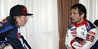 Bild zum Inhalt: Loeb testet, Räikkönen sitzt daneben und lernt