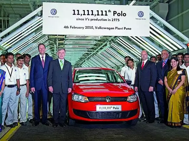 VW-Produktionsjubiläum in Pune Titel-Bild zur News: VW-Produktionsjubiläum in Pune