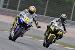 Valentino Rossi (Yamaha) und  Colin Edwards (Tech3)