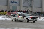 Die Besucher erlebten am Beifahrersitz Rallyesport pur, hier mit Christof Klausner im Audi Ur-Quattro