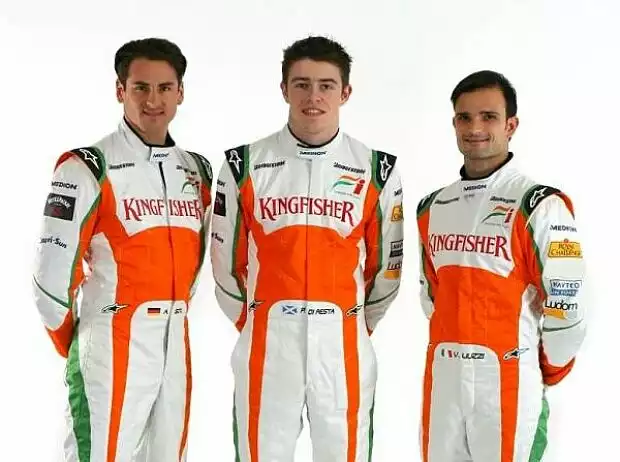Paul di Resta, Vitantonio Liuzzi, Adrian Sutil Titel-Bild zur News: Paul di Resta, Vitantonio Liuzzi, Adrian Sutil