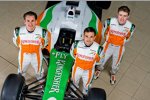  Adrian Sutil, Vitantonio Liuzzi und Paul di Resta (Force India) 