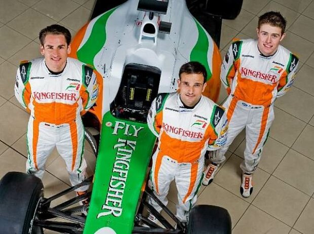 Adrian Sutil, Vitantonio Liuzzi und Paul di Resta Adrian Sutil, Vitantonio Liuzzi und Paul di Resta