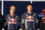 Sebastian Vettel (Red Bull) und Mark Webber (Red Bull) 