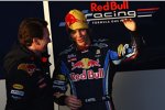 Christian Horner (Teamchef) und Sebastian Vettel (Red Bull) 