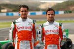 Adrian Sutil (Force India) und Vitantonio Liuzzi (Force India) 