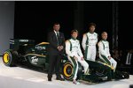 Heikki Kovalainen (Lotus), Jarno Trulli (Lotus,) Fairuz Fauzy (Lotus) 