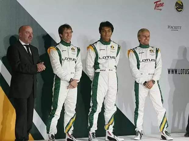 Heikki Kovalainen, Jarno Trulli, Mike Gascoyne, Fairuz Fauzy Titel-Bild zur News: Heikki Kovalainen, Jarno Trulli, Mike Gascoyne, Fairuz Fauzy