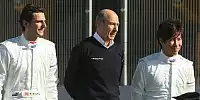 Pedro de la Rosa, Peter Sauber und Kamui Kobayashi