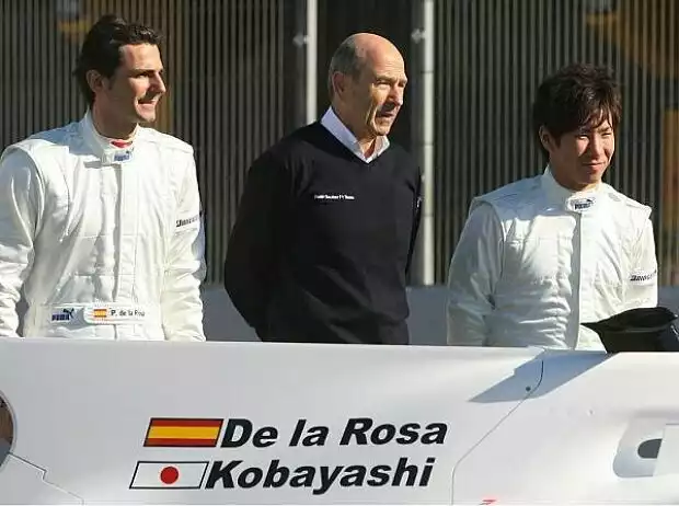 Pedro de la Rosa, Peter Sauber und Kamui Kobayashi Titel-Bild zur News: Pedro de la Rosa, Peter Sauber und Kamui Kobayashi