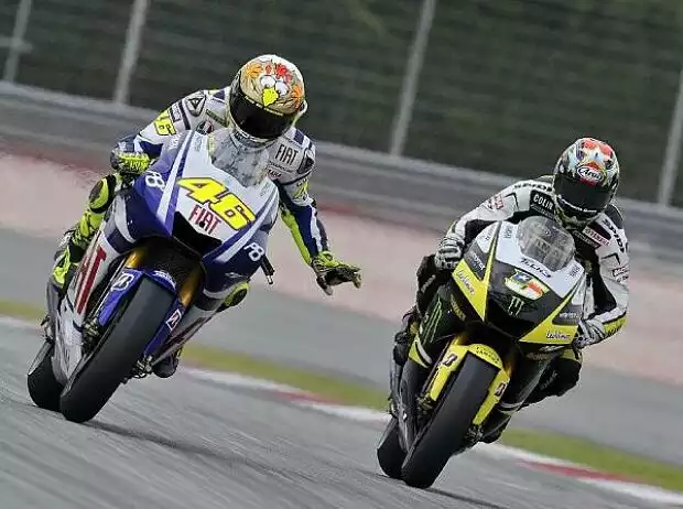 Titel-Bild zur News: Valentino Rossi, Colin Edwards